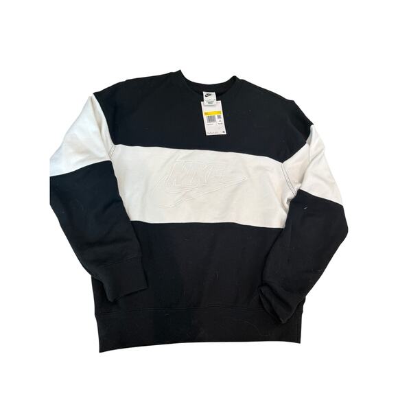(S) NWT $70 Nike Club Men's French Terry Color-Blocked Crew Size Small - Picture 5 of 6